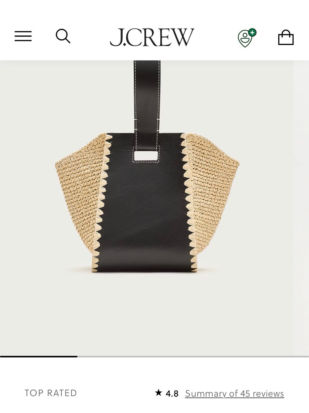 J crew top handle bag - Picture 3 of 3
